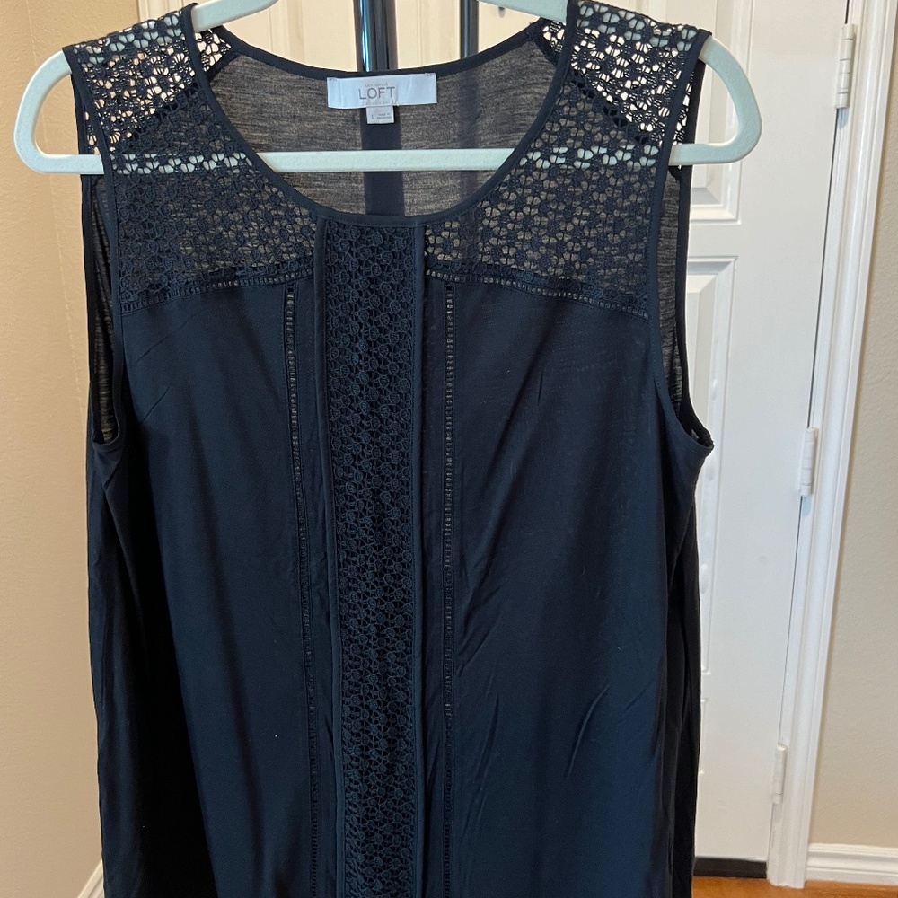 Ann Taylor LOFT Women's Top, Size Large, Black